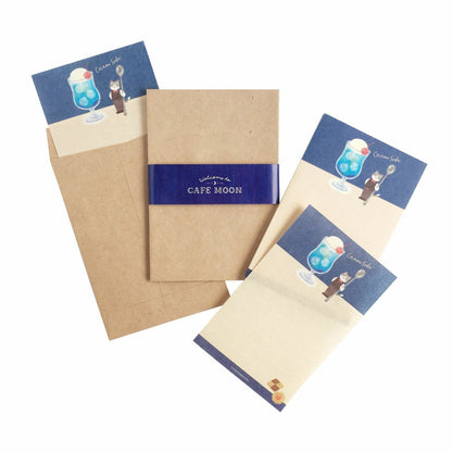 Cafe Moon Mini Letter Set - Cream Soda - Furukawa Shiko - Default Title by Techo Treats Stationery