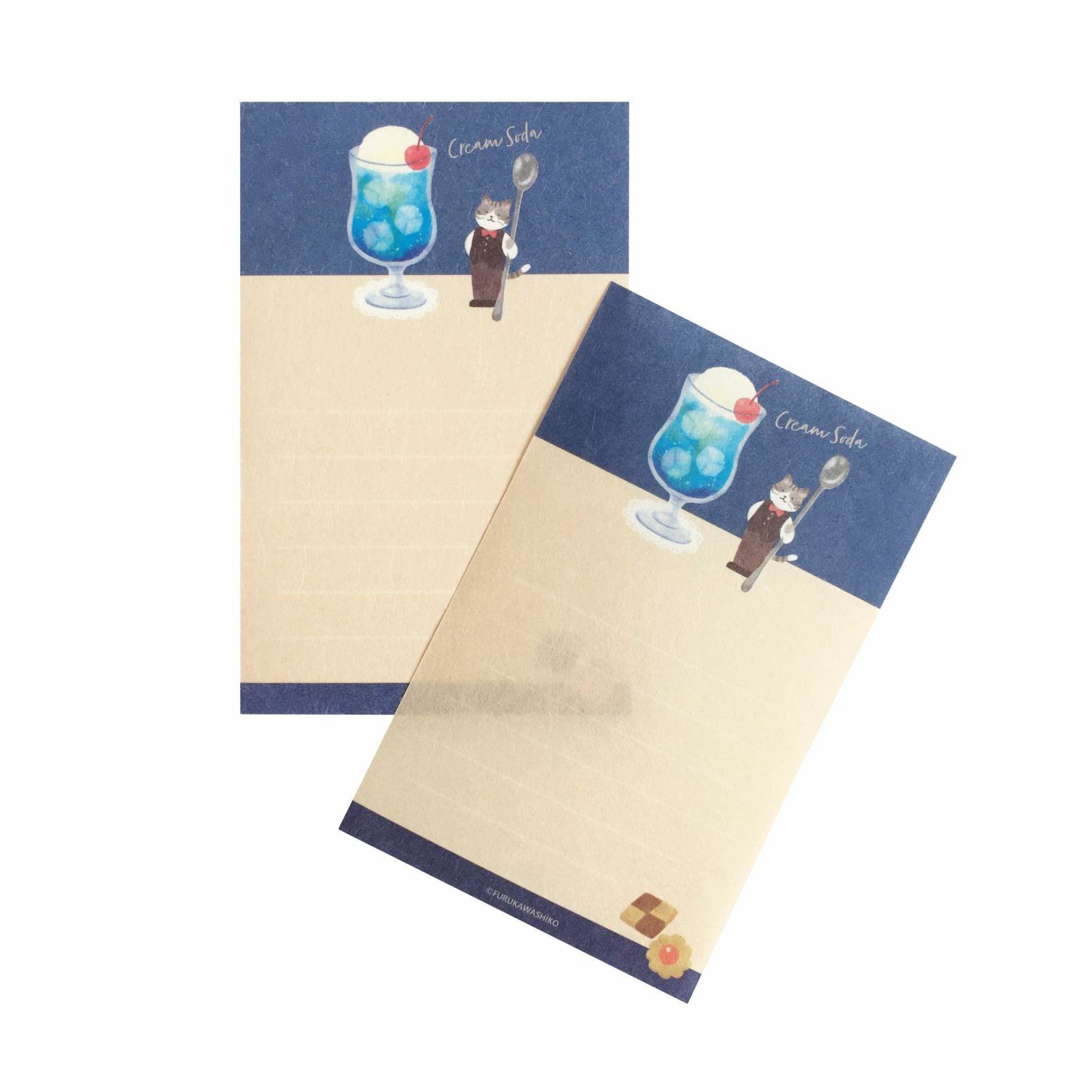 Cafe Moon Mini Letter Set - Cream Soda - Furukawa Shiko - Default Title by Techo Treats Stationery