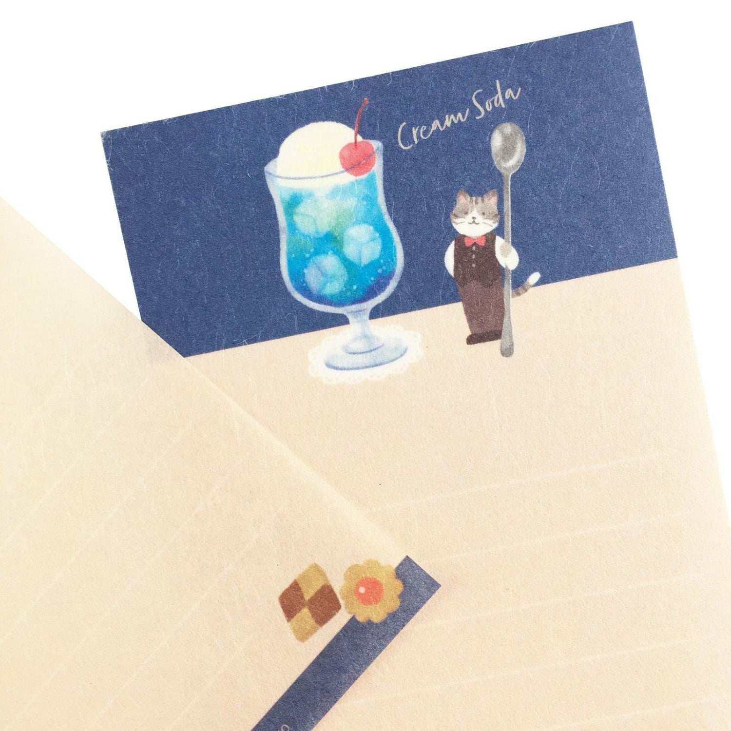 Cafe Moon Mini Letter Set - Cream Soda - Furukawa Shiko - Default Title by Techo Treats Stationery