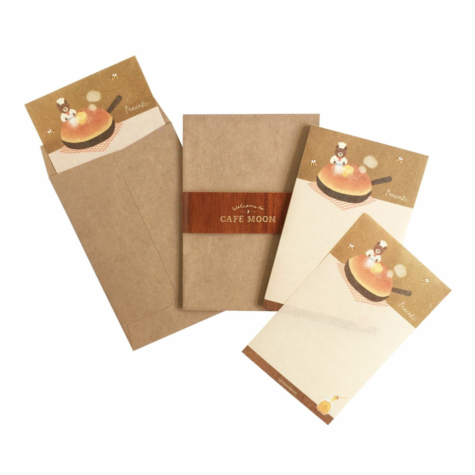 Cafe Moon Mini Letter Set - Pancake - Furukawa Shiko - Default Title by Techo Treats Stationery