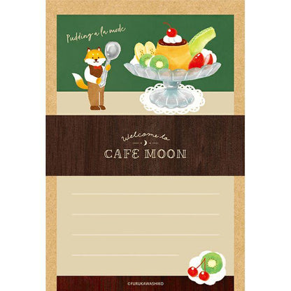 Cafe Moon Mini Letter Set - Pudding - Furukawa Shiko - Default Title by Techo Treats Stationery