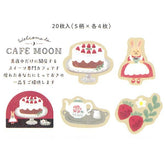 Cafe Moon Washi Flake Stickers - Cake - Furukawa Shiko - Default Title by Techo Treats Stationery