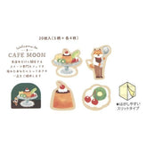 Cafe Moon Washi Flake Stickers - Pudding - Techo Treats