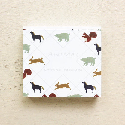 chihiro yasuhara Block Memo - ANIMAL - cozyca products - Default Title by Techo Treats Stationery