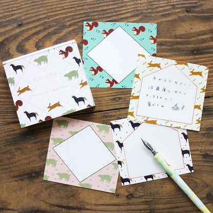 chihiro yasuhara Block Memo - ANIMAL - cozyca products - Default Title by Techo Treats Stationery
