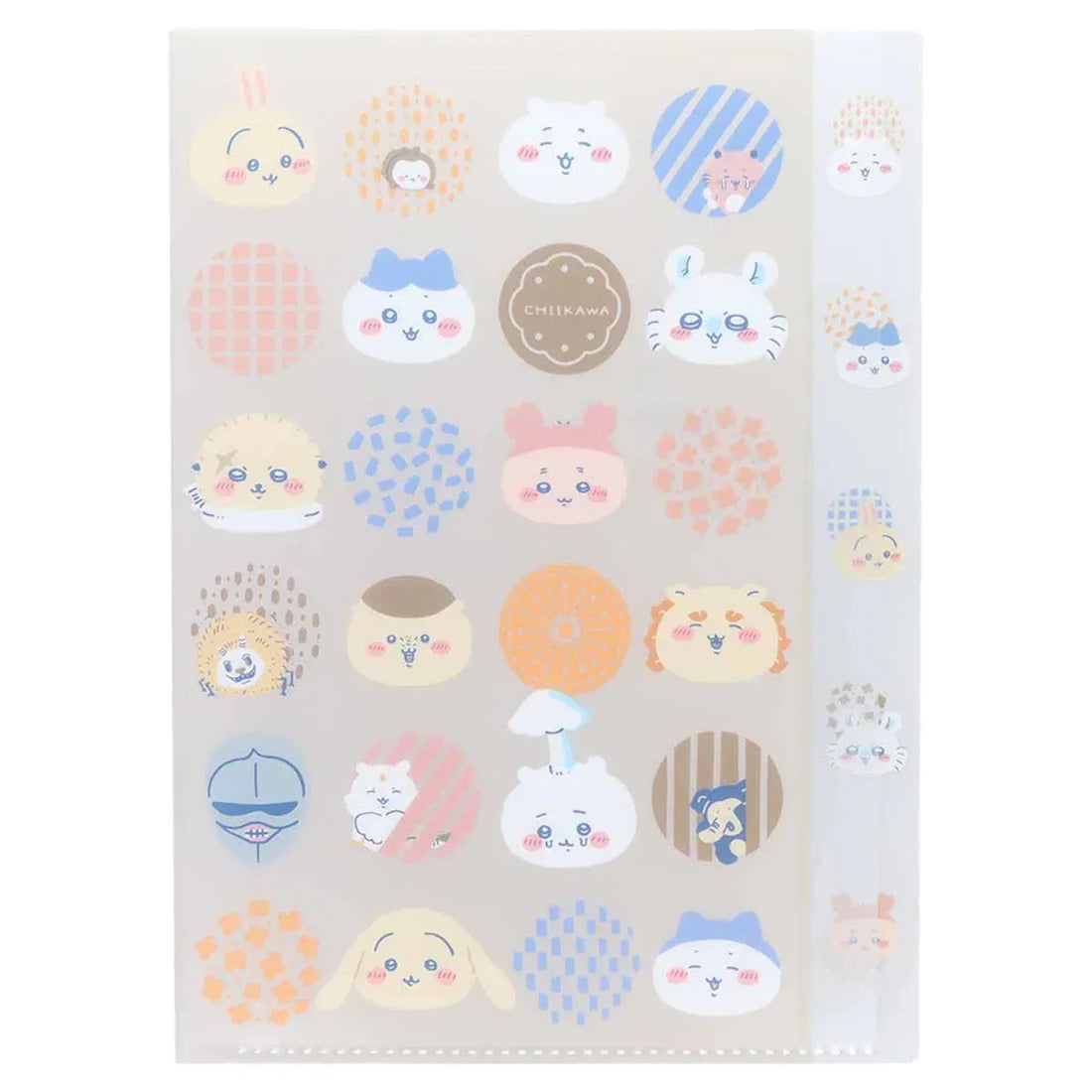 Chiikawa A4 Die-cut 5-Pocket Clear File - Okao - Sun-Star Stationery - Default Title by Techo Treats Stationery