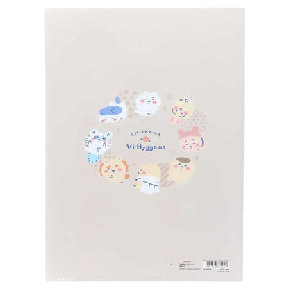 Chiikawa A4 Die-cut 5-Pocket Clear File - Okao - Sun-Star Stationery - Default Title by Techo Treats Stationery