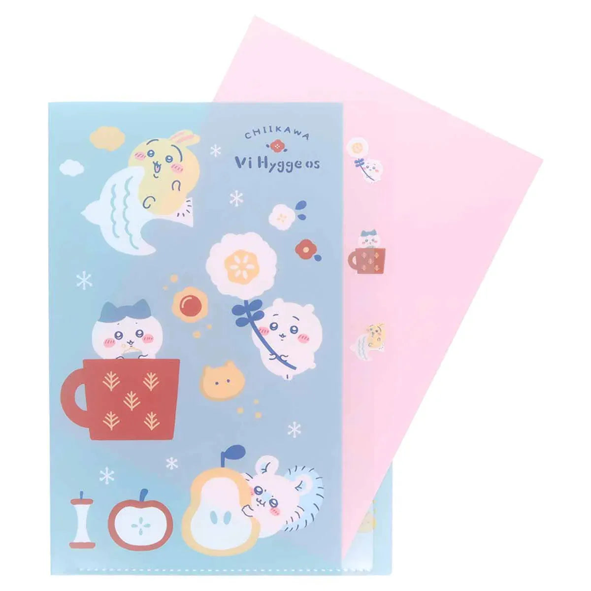 Chiikawa A4 Die-cut 5-Pocket Clear File - Relaxing - Sun-Star Stationery - Default Title by Techo Treats Stationery
