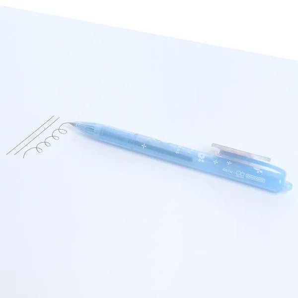 Chiikawa Acrylic Clip 0.5mm Ballpoint Pen (Black) - Hachiware - Techo Treats