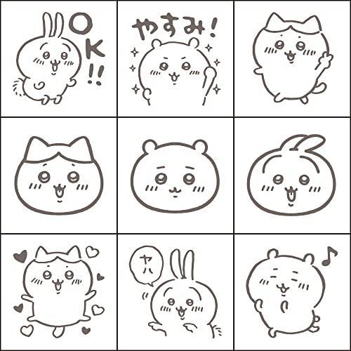 Chiikawa Check Rubber Stamp Set in Clear Case - Techo Treats