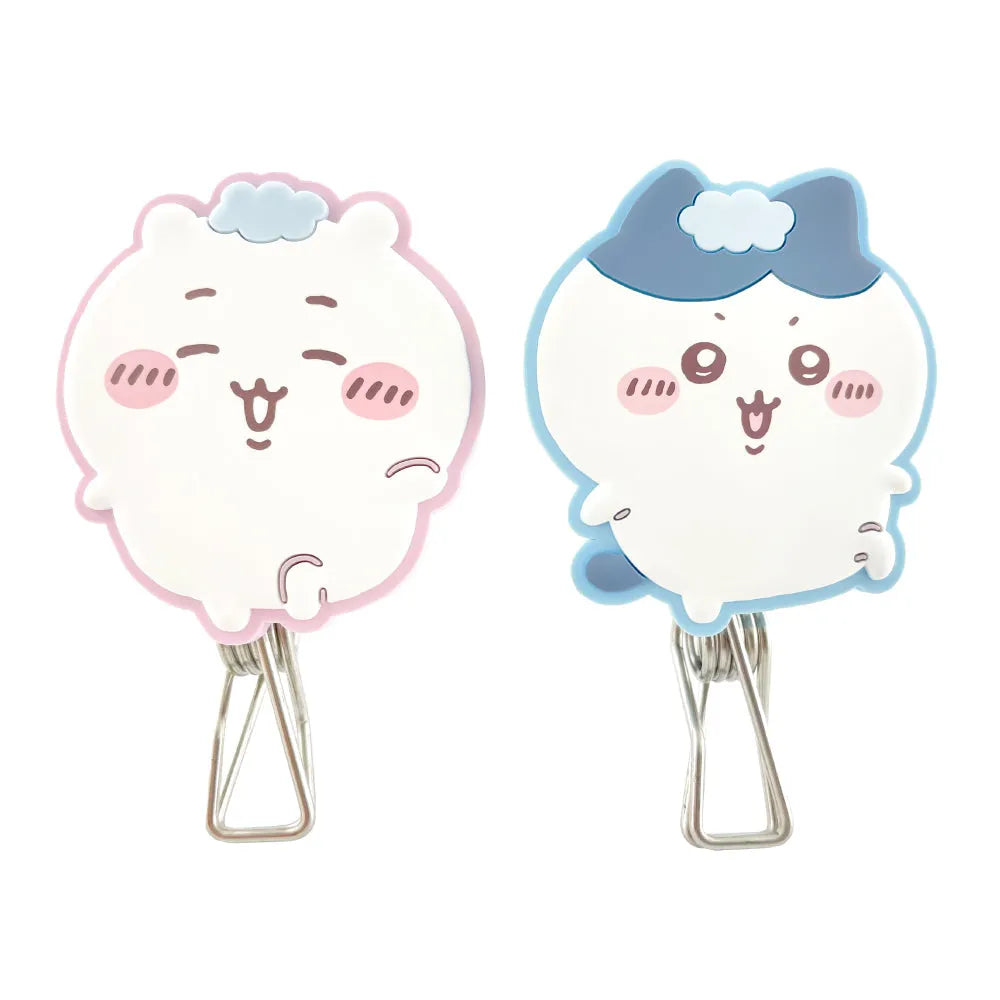 Chiikawa Hanger Clip (2 pcs) - Chiikawa &amp; Hachiware - SHOBIDO - Default Title by Techo Treats Stationery