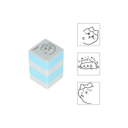 Chiikawa Pyokkori 3-in-1 Penetrating Stamp - Hachiware - Sun-Star Stationery - Default Title by Techo Treats Stationery