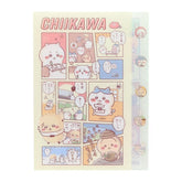 Chiikawa Vol.10 A4 Die-cut 5-Pocket Clear Folder - Comic (A) - Sun-Star Stationery - Default Title by Techo Treats Stationery