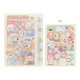 Chiikawa Vol.10 A4 Die-cut 5-Pocket Clear Folder - Comic (A) - Sun-Star Stationery - Default Title by Techo Treats Stationery