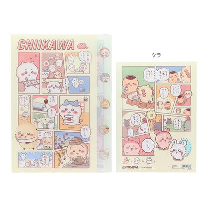Chiikawa Vol.10 A4 Die-cut 5-Pocket Clear Folder - Comic (A) - Sun-Star Stationery - Default Title by Techo Treats Stationery