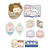 Chiikawa Vol.10 Peel-and-stick Large Sticker Set - Yellow - Sun-Star Stationery - Default Title by Techo Treats Stationery