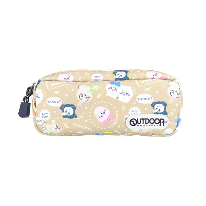 Chiikawa x OUTDOOR Pen Pouch - Beige - Sun-Star Stationery - Default Title by Techo Treats Stationery