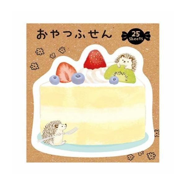 Chikyu Greetings Animal Sticky Notes - Cake and Hedgehog - Default Title by Techo Treats Stationery
