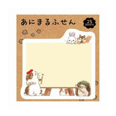 Chikyu Greetings Animal Sticky Notes - Canvas and Animals - Default Title by Techo Treats Stationery