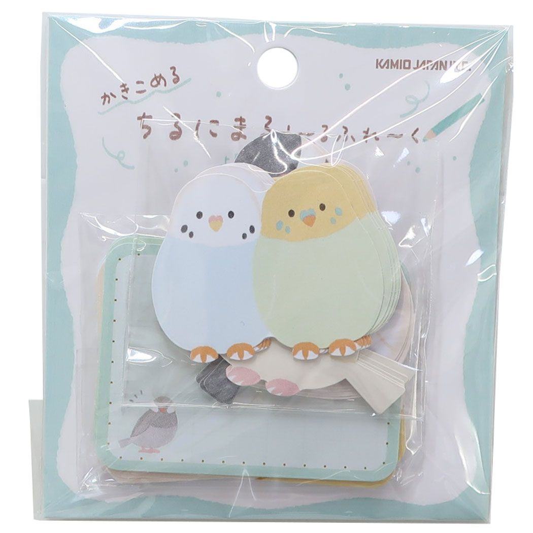 Chirunimaru Flake Stickers - Parrots - KAMIO JAPAN - Default Title by Techo Treats Stationery