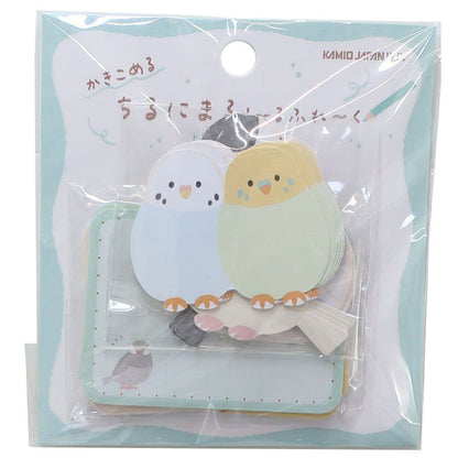 Chirunimaru Flake Stickers - Parrots - KAMIO JAPAN - Default Title by Techo Treats Stationery