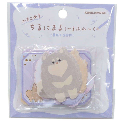 Chirunimaru Flake Stickers - Pomeranian - KAMIO JAPAN - Default Title by Techo Treats Stationery
