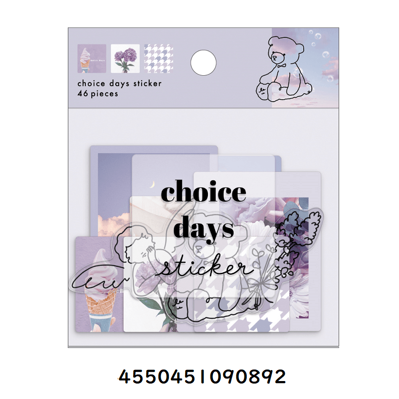 choice days Flake Stickers - Emotion Purple - Techo Treats