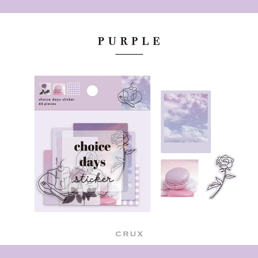 choice days Flake Stickers - Purple - Techo Treats