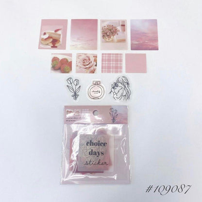 choice days Flake Stickers - Sweet Coral - Techo Treats