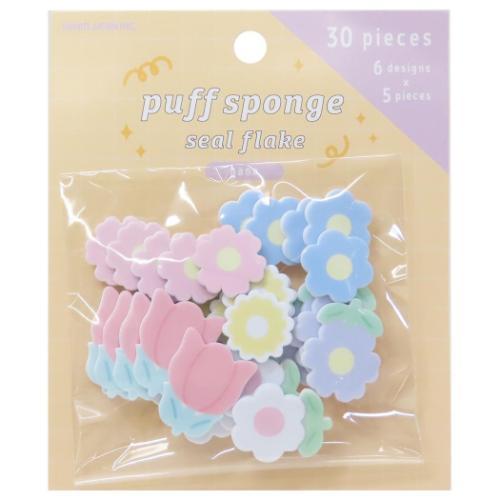 Puff Sponge Seal Flake - Flowers