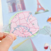 City Guide Clear Sticker - Paris - Techo Treats
