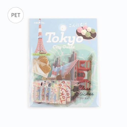 City Guide Clear Sticker - Tokyo