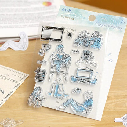 Clear Stamp - How to Spend Your Holiday - Movies and Reading - Techo Treats