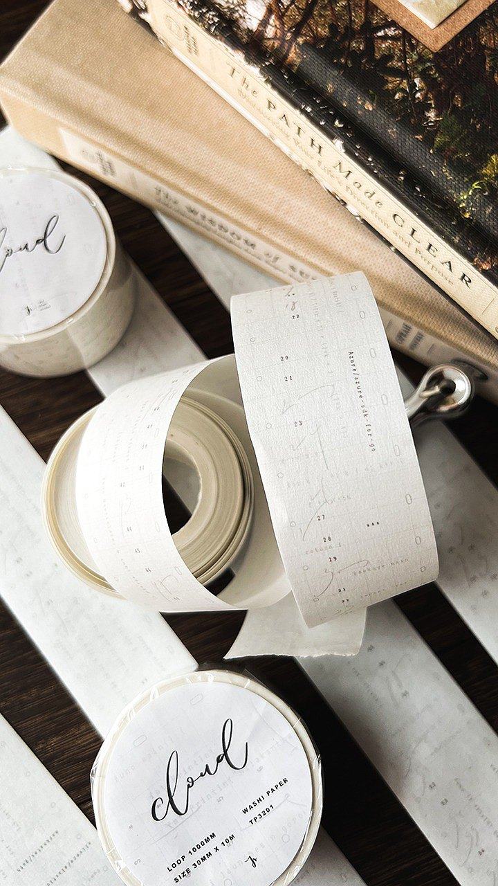 cloud - Masking Tape with Release Paper (Washi) - Techo Treats