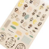 Collage Seal Clear Sticker - Nordic - Furukawa Shiko - Default Title by Techo Treats Stationery