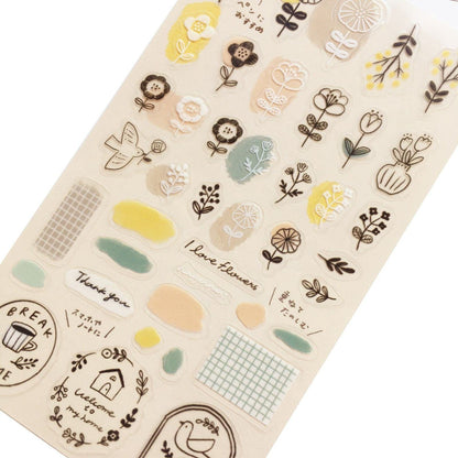 Collage Seal Clear Sticker - Nordic - Furukawa Shiko - Default Title by Techo Treats Stationery
