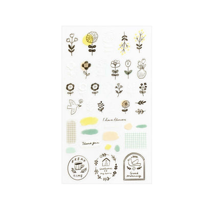 Collage Seal Clear Sticker - Nordic - Furukawa Shiko - Default Title by Techo Treats Stationery