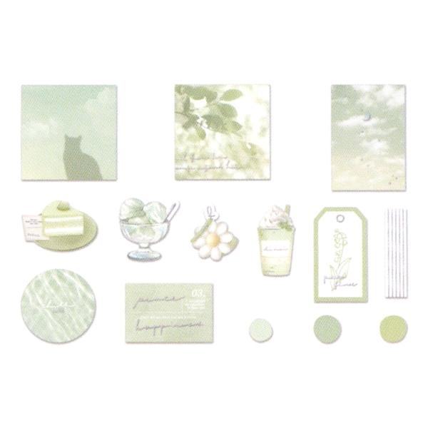 Colorfilm Seal Bright Flake Stickers - Comfort Green - Techo Treats