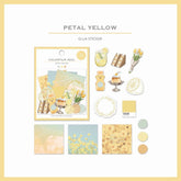 Colorfilm Seal Flake Stickers - Petal Yellow - Techo Treats