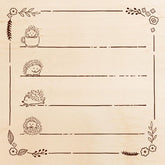 Colorful Rubber Stamp - Hedgehog Stroll - Techo Treats