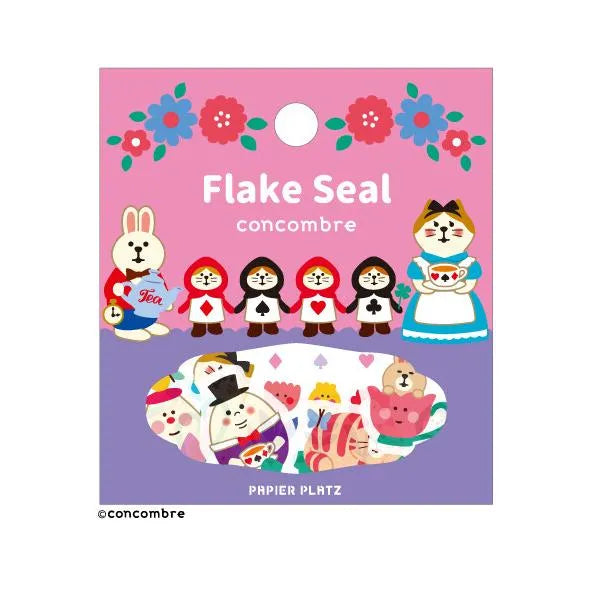 concombre Flake Seal - Alice in Flower Kingdom - Papier Platz - Default Title by Techo Treats Stationery