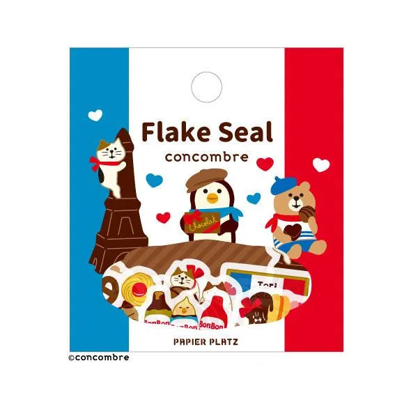 concombre Flake Seal - Bonjour Chocolate - Papier Platz - Default Title by Techo Treats Stationery