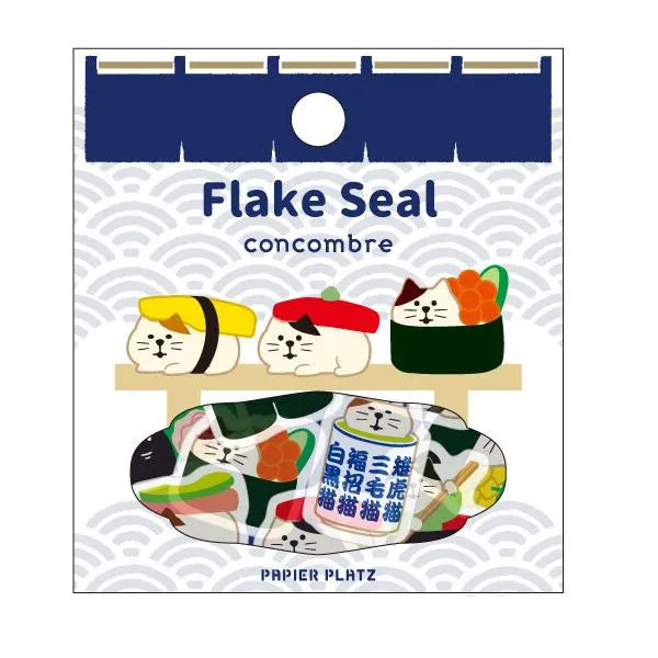 concombre Flake Seal - Sushi - Papier Platz - Default Title by Techo Treats Stationery