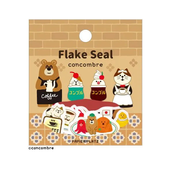 concombre Flake Stickers - Cafe - Techo Treats