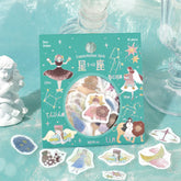 Constellation Girls Foil-stamped Flake Seal - Leo & Virgo & Libra - Techo Treats
