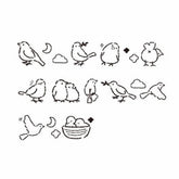 CORO-RE PLUS Rolling Stamp - BIRD - KAMIO JAPAN - Default Title by Techo Treats Stationery