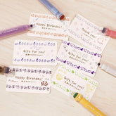 cruro Rolling Stamp Color Pen Vol.2 - Kiwi x Tropical Yellow - Kutsuwa - Default Title by Techo Treats Stationery