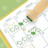 cruro Rolling Stamp Color Pen Vol.2 - Kiwi x Tropical Yellow - Kutsuwa - Default Title by Techo Treats Stationery