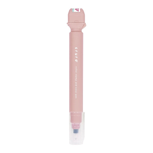 cruro Rolling Stamp Pen - Desert Pink (Party Flags)
