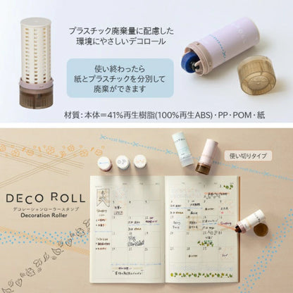 DECO ROLL Rolling Stamp - Cut Here (Pale Blue)